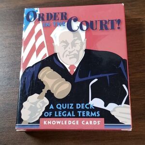 Order in the Court Legal Terms Flash Cards MPRE